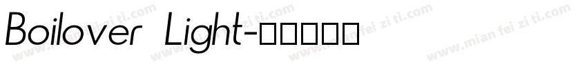 Boilover Light字体转换